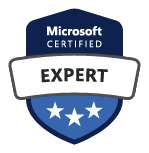 Microsoft Certified Expert badge.